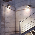 Industrial LED Outdoor Wall Light with Dusk-to-Dawn Sensor