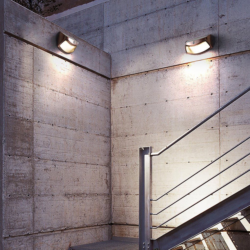 Industrial LED Outdoor Wall Light with Dusk-to-Dawn Sensor