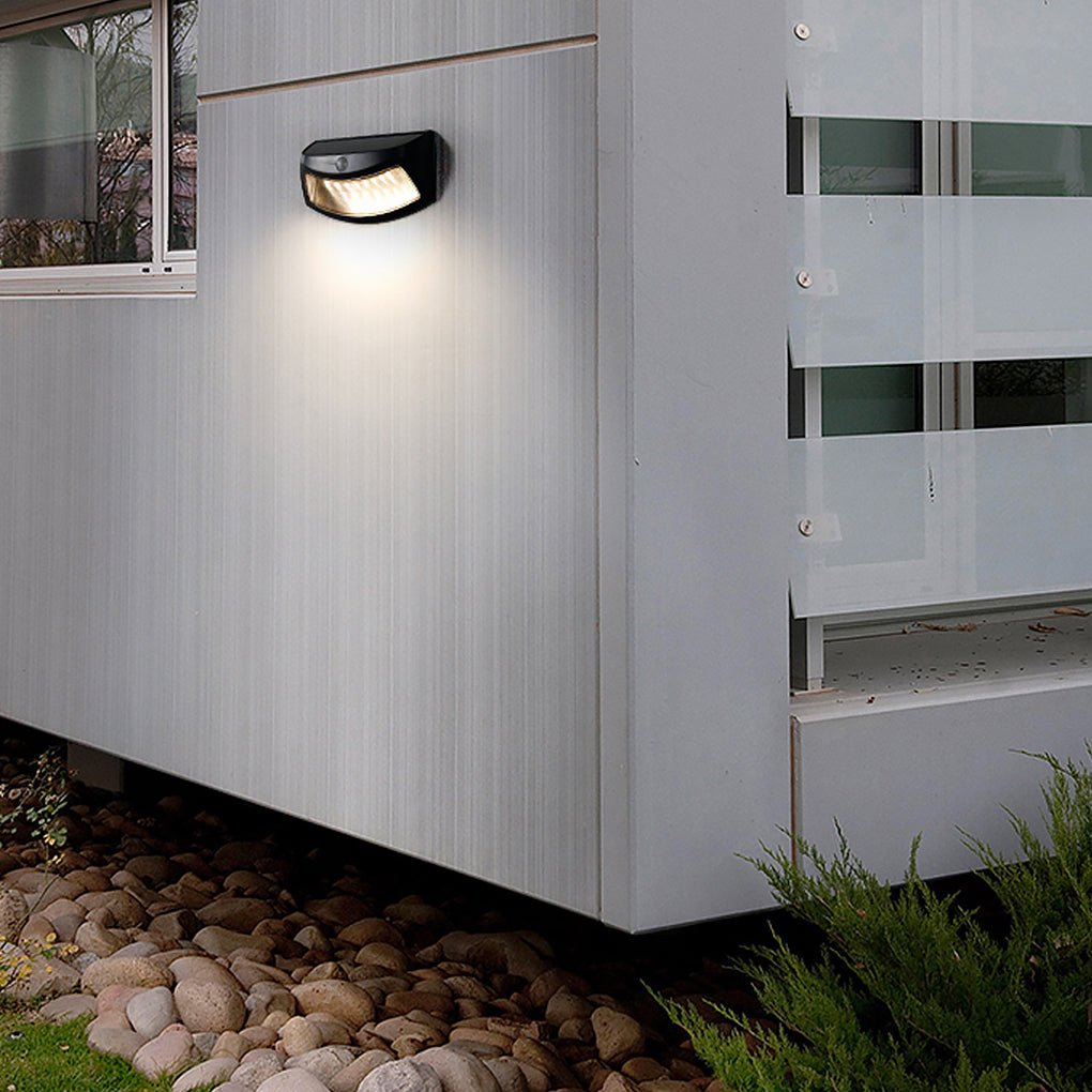 Industrial LED Outdoor Wall Light with Dusk-to-Dawn Sensor
