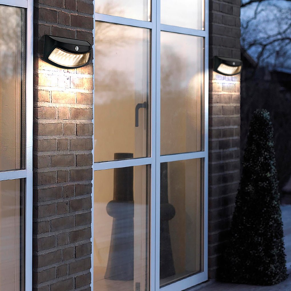 Industrial LED Outdoor Wall Light with Dusk-to-Dawn Sensor