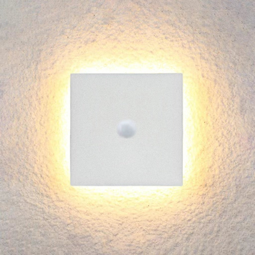 Minimalist LED Wall Sconce – Round or Square, Motion Sensor Option