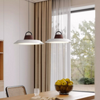Scandinavian Oval Pendant Light – Black or White
