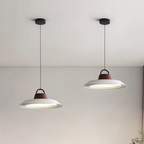 Scandinavian Oval Pendant Light – Black or White