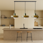Bauhaus Triple Glass Pendant Light – 39" Wide