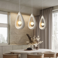 Japandi Oval Pendant Light – White, Grey or Red
