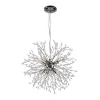 8-Light Crystal Sputnik Chandelier – Chrome or Brass