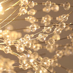 8-Light Crystal Sputnik Chandelier – Chrome or Brass