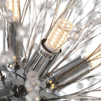 9-Light Crystal Sputnik Chandelier – Gold or Chrome