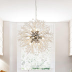 9-Light Crystal Sputnik Chandelier – Gold or Chrome