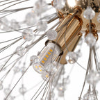 9-Light Crystal Sputnik Chandelier – Gold or Chrome