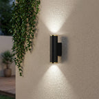 Up-Down LED Outdoor Wall Light – Black & Gold
