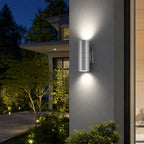 Cylinder LED Outdoor Wall Light – IP65, Up-Down Beam