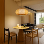 Japandi Woven Bamboo Pendant Light – 15.7" or 19.7"