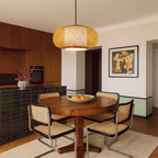 Japandi Woven Bamboo Pendant Light – 15.7" or 19.7"