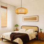 Japandi Woven Bamboo Pendant Light – 15.7" or 19.7"