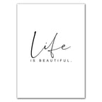 Black & White Dandelion Botanical Canvas Wall Art Print