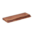 Live-Edge Acacia Wood Wall Shelf – Industrial Brackets