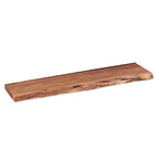 Live-Edge Acacia Wood Wall Shelf – Industrial Brackets