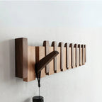 Piano key wooden coat rack