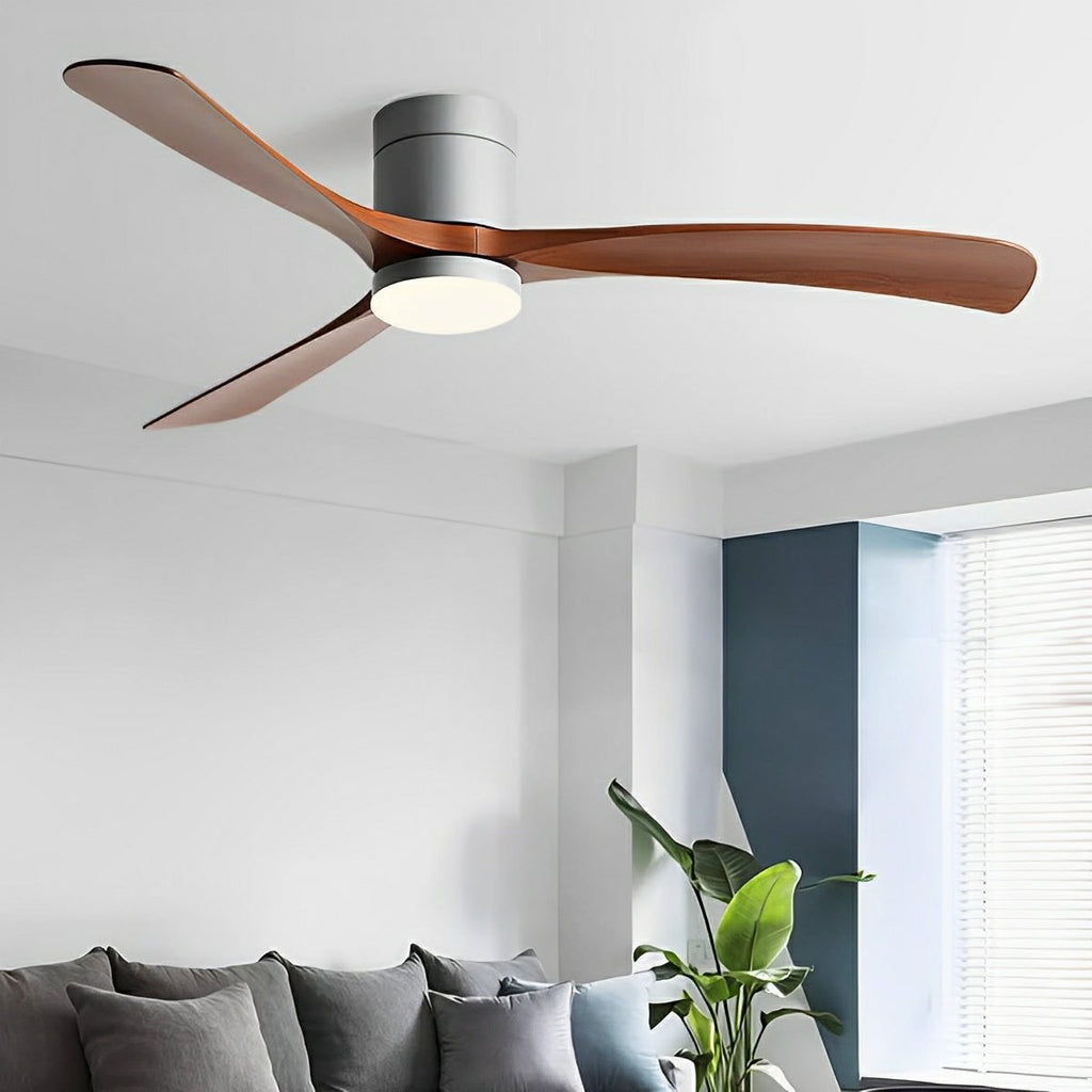 Minimalist Ceiling Fan with LED Light – 38", 46" or 56"