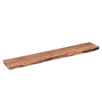 Live-Edge Acacia Wood Wall Shelf – Industrial Brackets