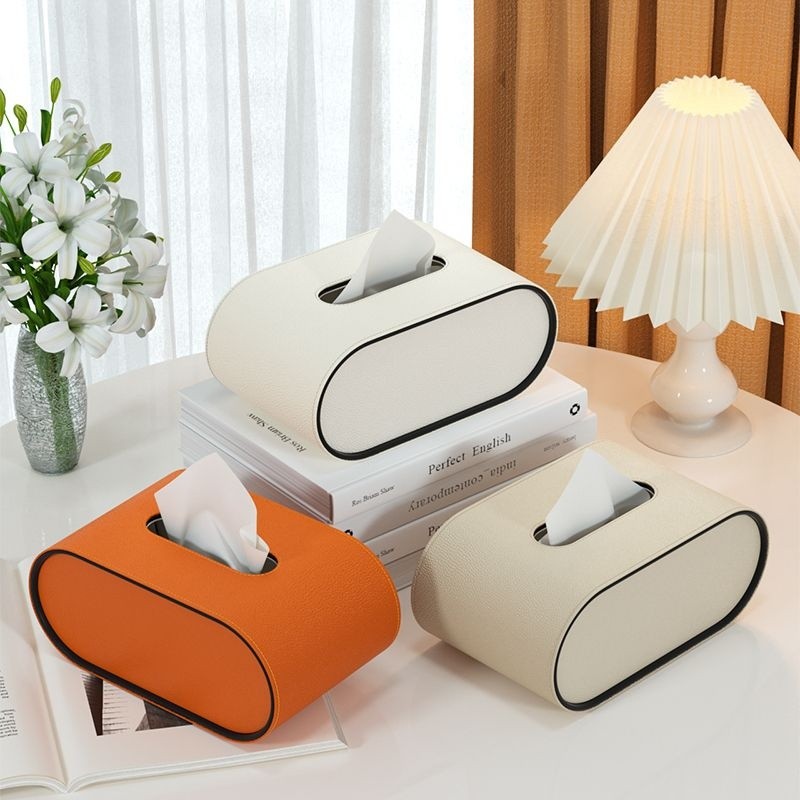 Rectangular Tissue Box Cover – 4 Colors