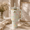 Stanley Blooming Meadow Pastel Floral Insulated Tumbler | BROKLEN