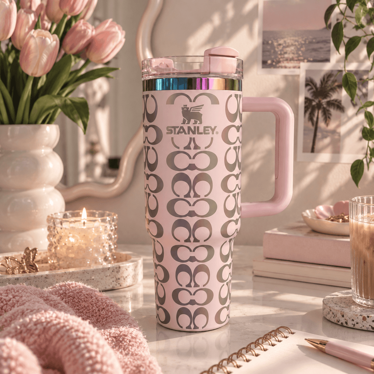 Stanley Blush Pink Luxe Tumbler | BROKLEN