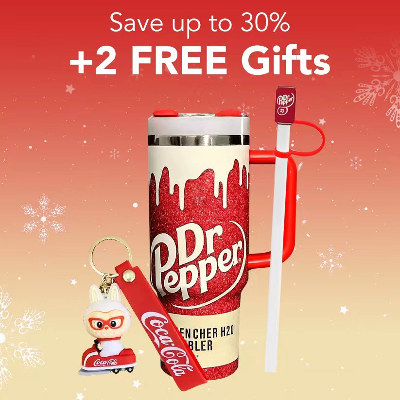 Stanley Cherry Soda Insulated Tumbler with Gift Box | BROKLEN