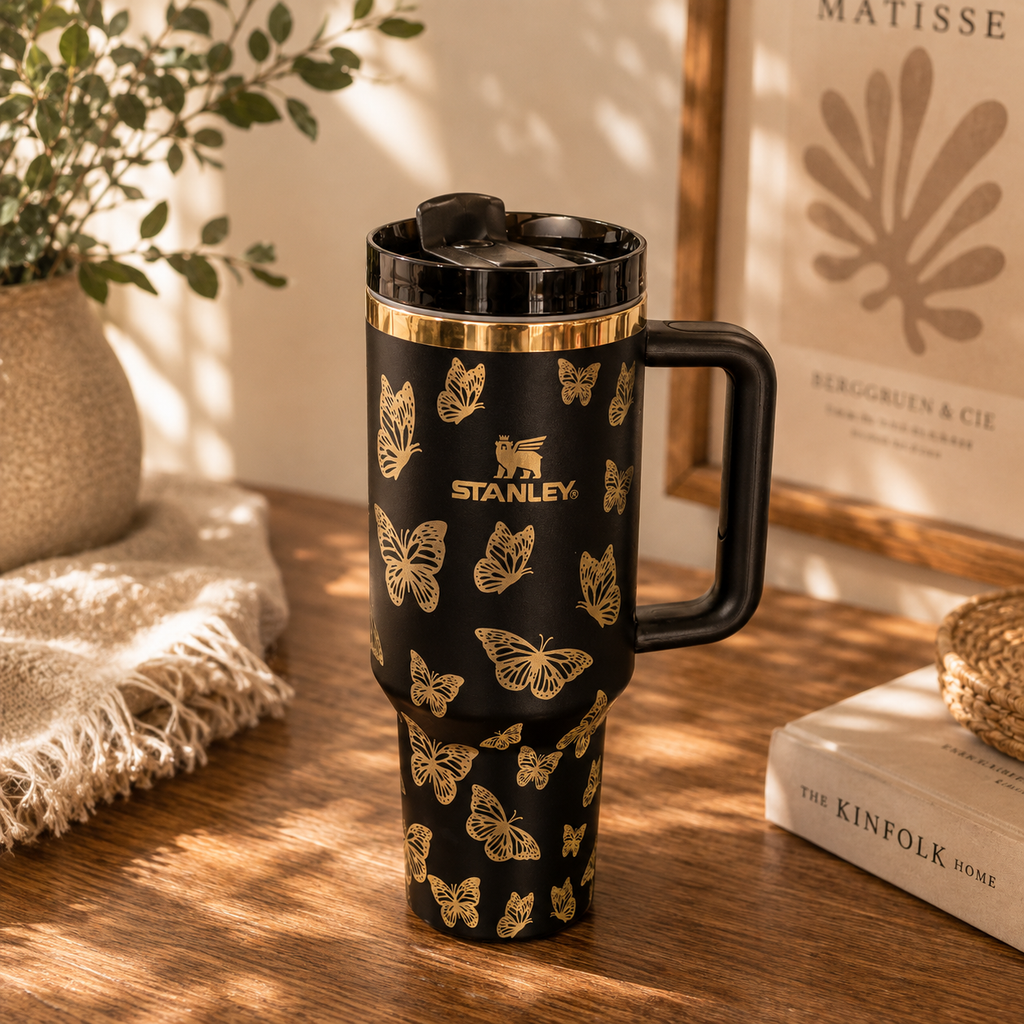 Stanley Golden Butterfly Tumbler | BROKLEN