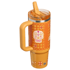 Stanley Golden Fiesta Orange Insulated Tumbler - view 2 | BROKLEN