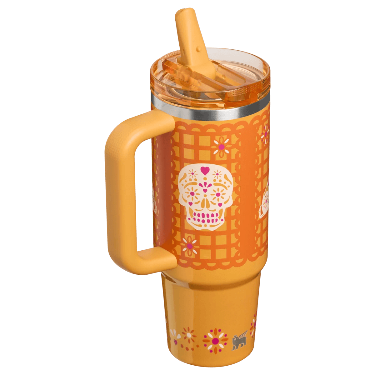 Stanley Golden Fiesta Orange Insulated Tumbler - view 2 | BROKLEN
