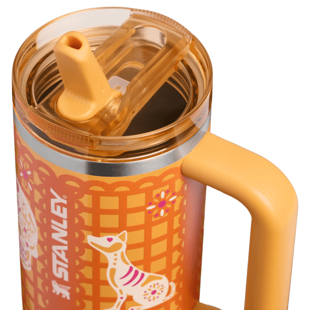 Stanley Golden Fiesta Orange Insulated Tumbler - view 3 | BROKLEN
