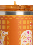 Stanley Golden Fiesta Orange Insulated Tumbler - view 4 | BROKLEN