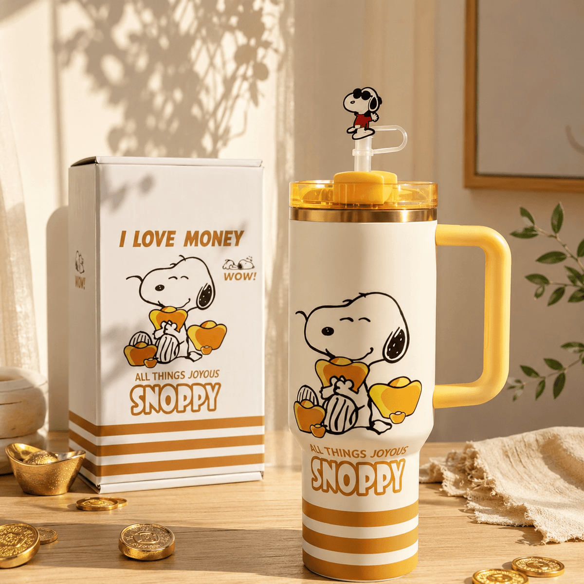 Stanley Golden Joy Illustrated Tumbler with Gift Box - view 2 | BROKLEN