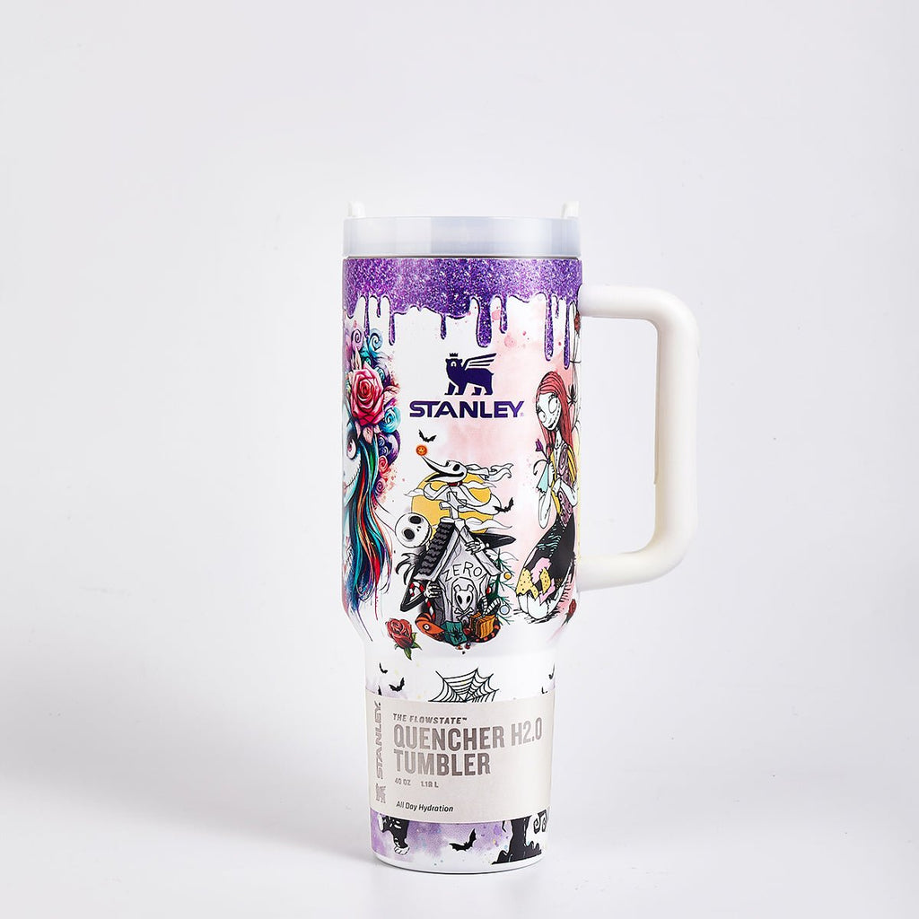 Stanley Halloween Luminous Glow Tumbler with Stitch Art | BROKLEN