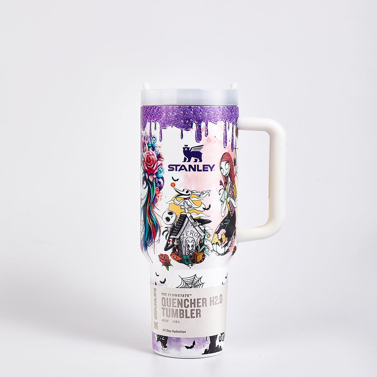 Stanley Halloween Luminous Glow Tumbler with Stitch Art | BROKLEN