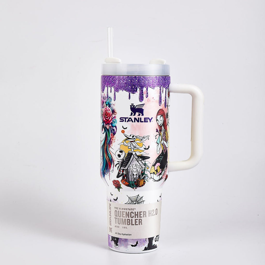 Stanley Halloween Luminous Glow Tumbler with Stitch Art - view 3 | BROKLEN