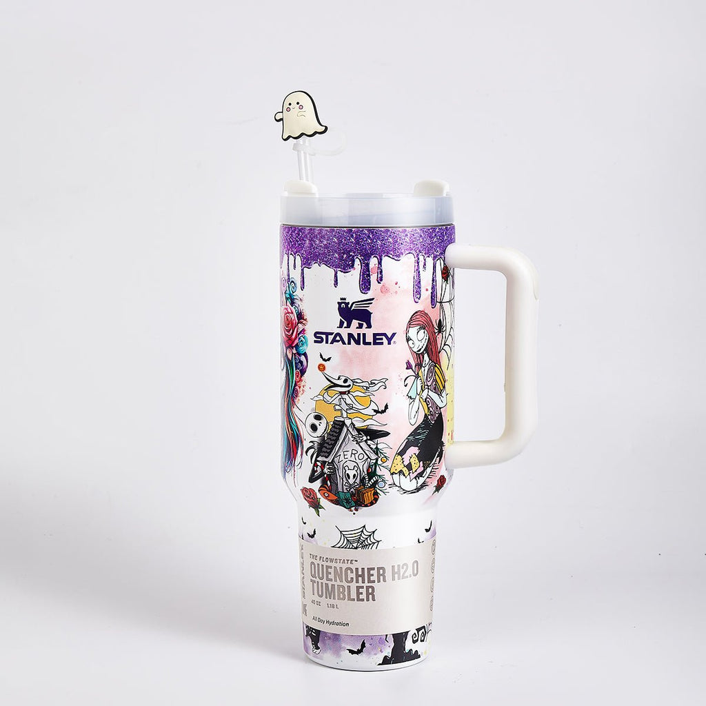 Stanley Halloween Luminous Glow Tumbler with Stitch Art - view 4 | BROKLEN