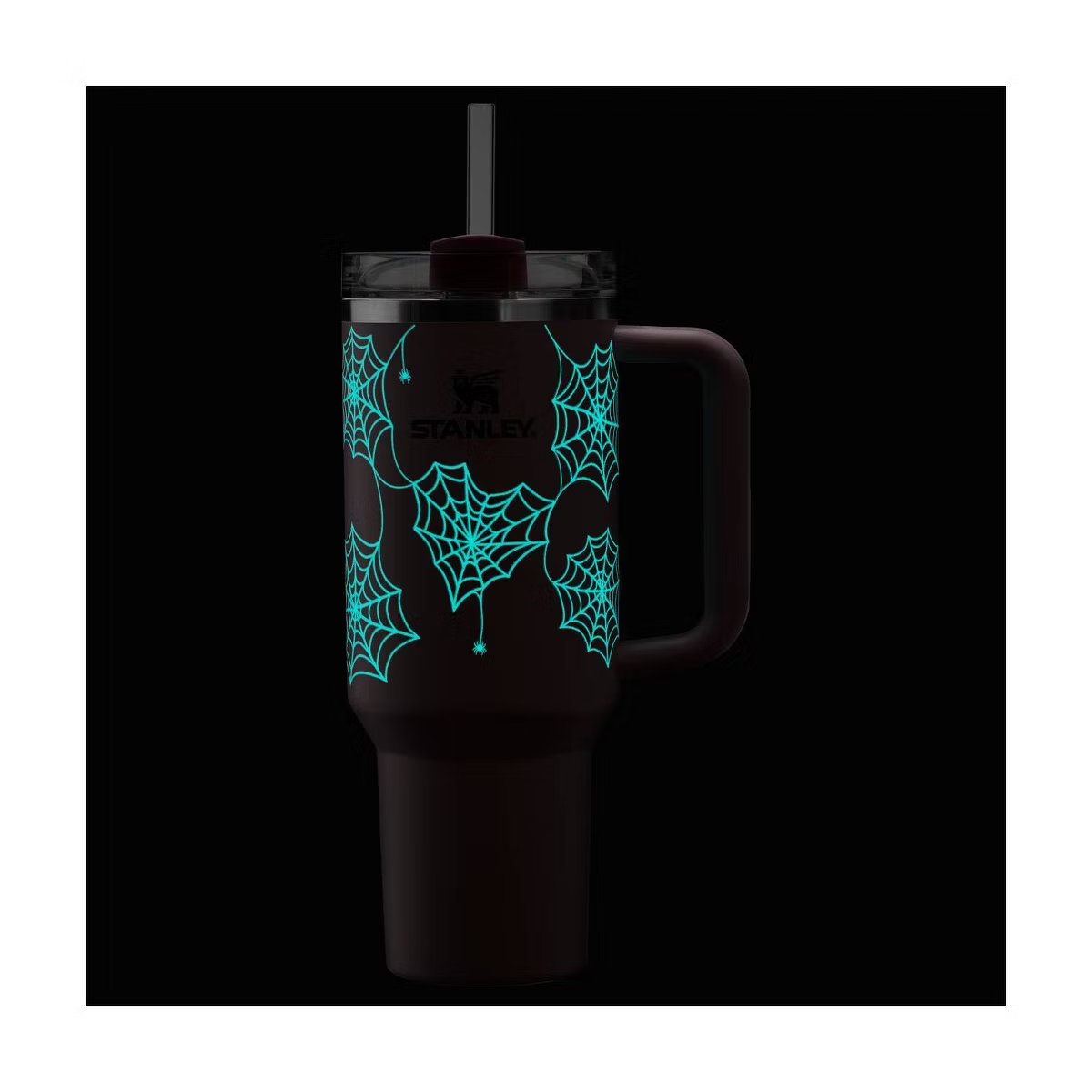 Stanley Pink Halloween Spiderweb Tumbler - view 2 | BROKLEN