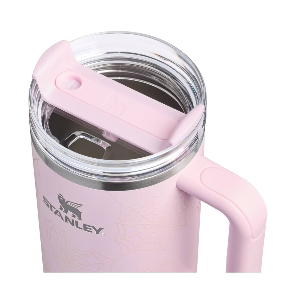 Stanley Pink Halloween Spiderweb Tumbler - view 5 | BROKLEN