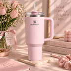 Stanley Pink Halloween Spiderweb Tumbler - view 6 | BROKLEN