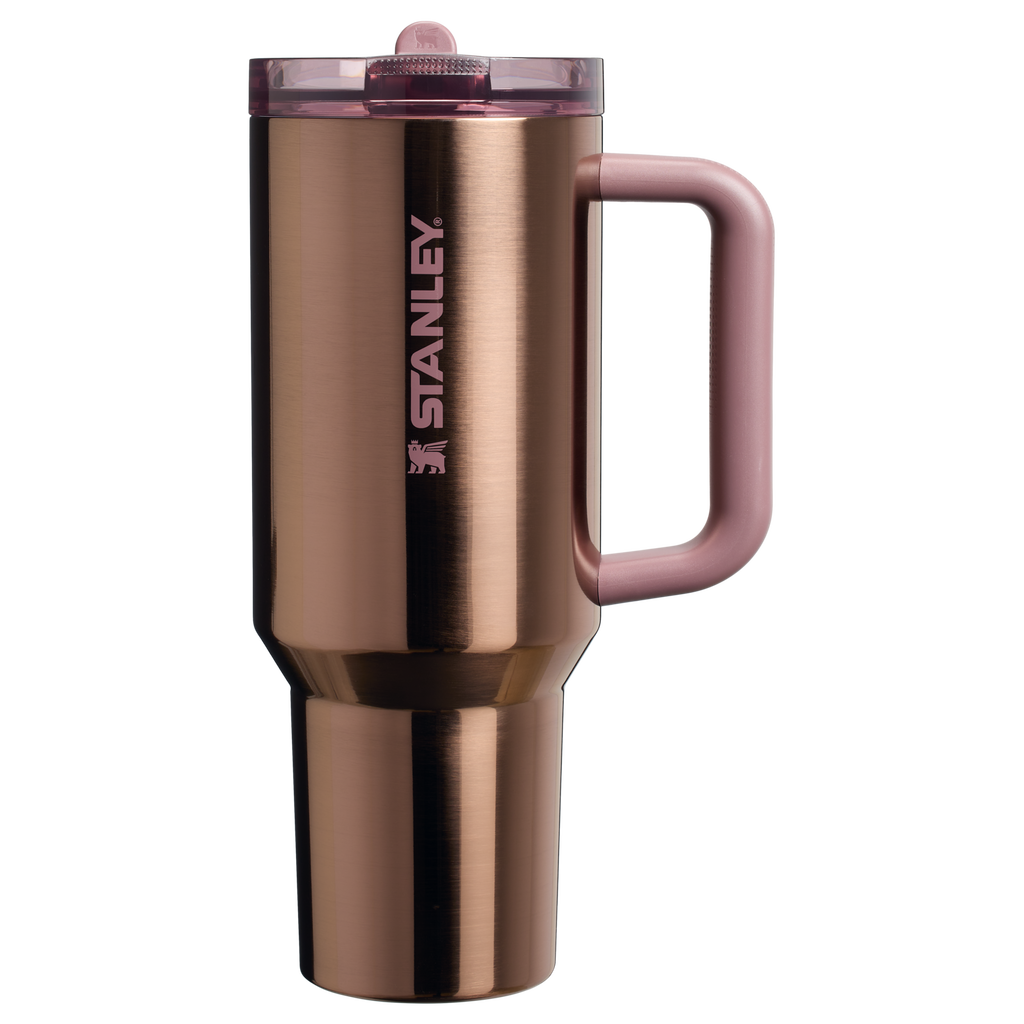 Stanley Quencher ProTour Flip Straw Tumbler 1.18L, Polished Rose Gold | BROKLEN