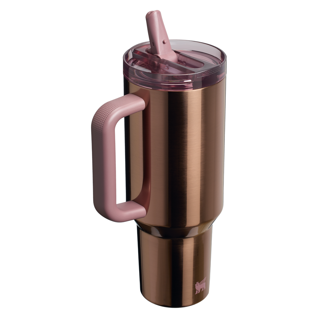 Stanley Quencher ProTour Flip Straw Tumbler 1.18L, Polished Rose Gold - view 2 | BROKLEN