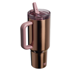 Stanley Quencher ProTour Flip Straw Tumbler 1.18L, Polished Rose Gold - view 2 | BROKLEN