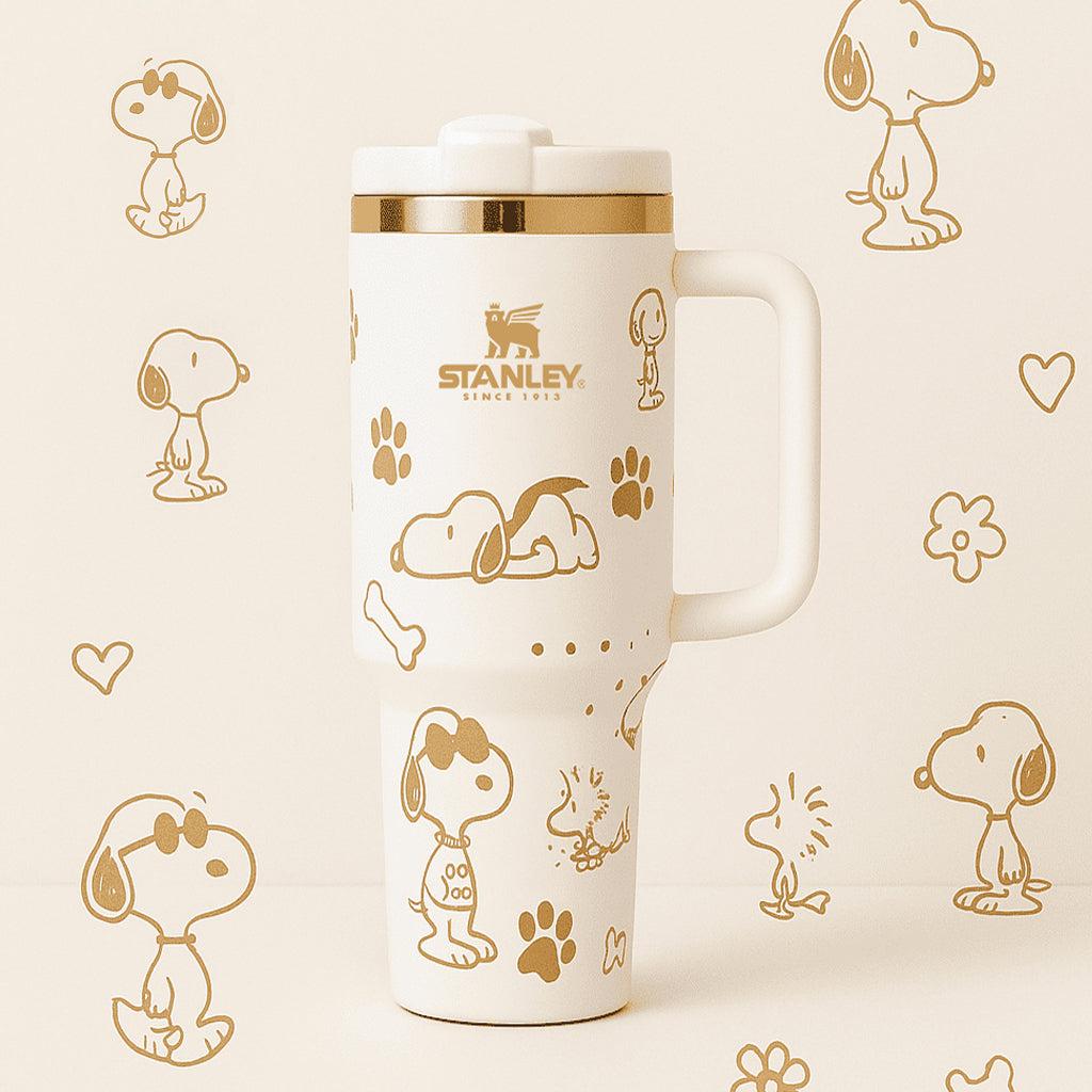Stanley Snoopy Line Art Insulated Tumbler - view 6 | BROKLEN
