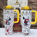 Stanley Snoopy Love Sip 40oz Tumbler Set with Handle and Straw | BROKLEN