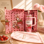 Stanley Strawberry Dream 40oz Tumbler with Gift Box - view 2 | BROKLEN