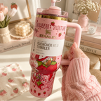 Stanley Strawberry Dream 40oz Tumbler with Gift Box - view 3 | BROKLEN
