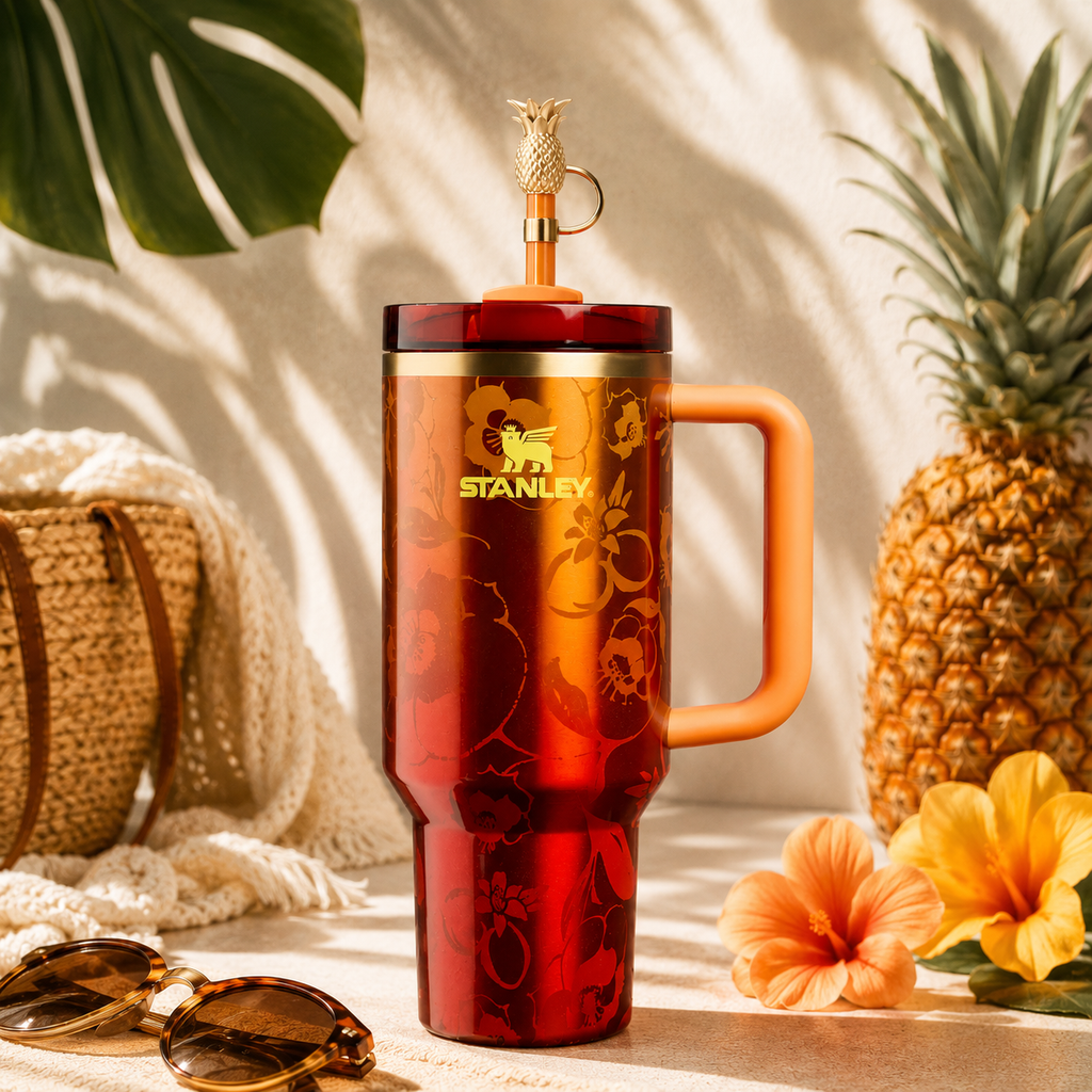 Stanley Tropical Sunset Floral 40oz Tumbler | BROKLEN